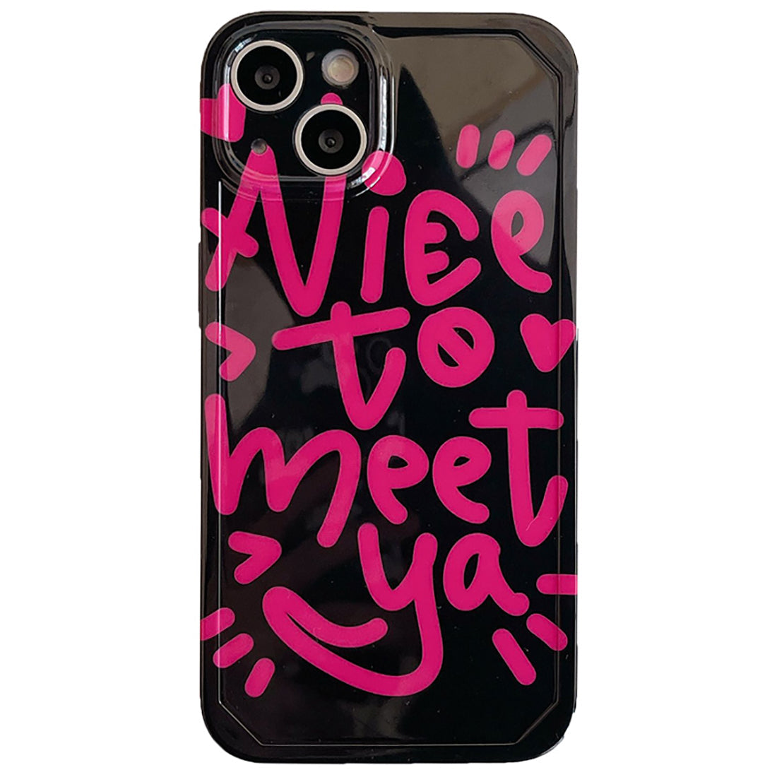 Vinilo o funda para iPhone Cool Letters Print Black