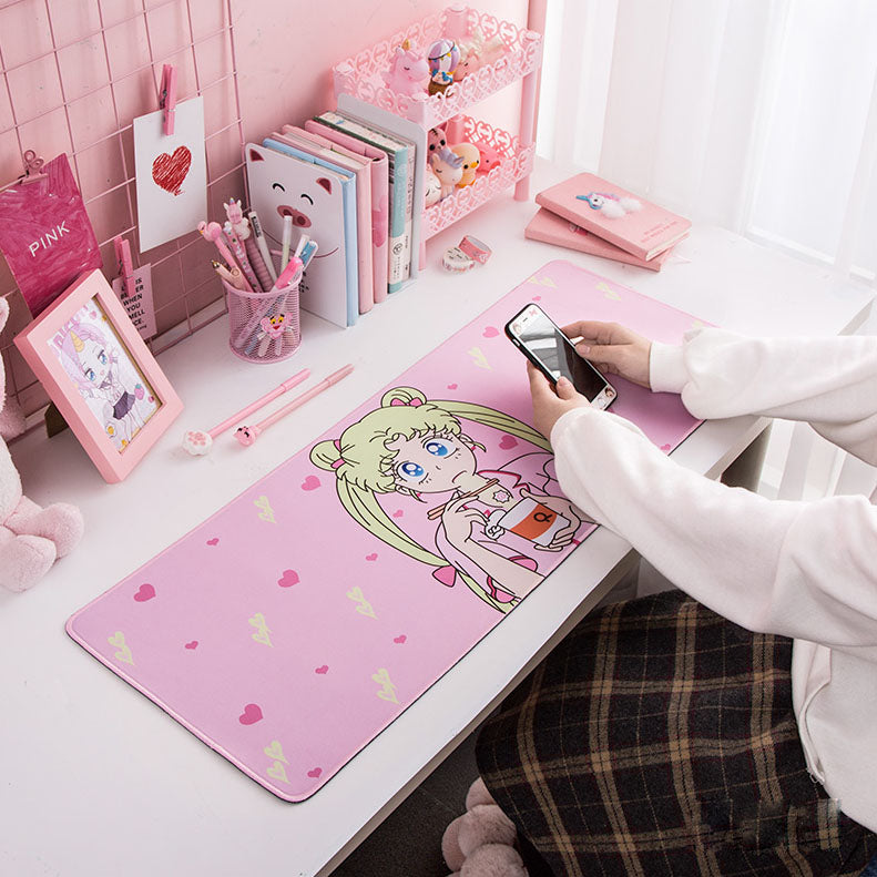 Tappetino per mouse esteso lungo Sailor Moon e Card Captor Sakura