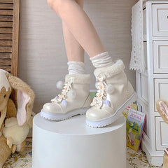 Bottes de neige Fuzzy Ball Lolita