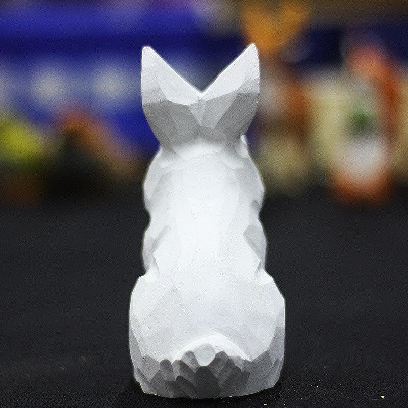 Rabbit Figurine Wooden