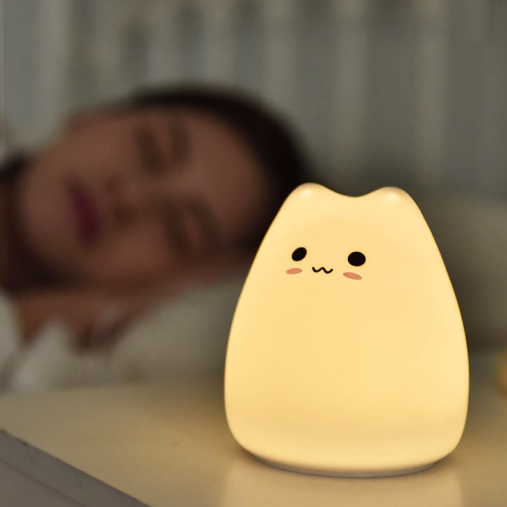 Lampe de nuit chat mignon