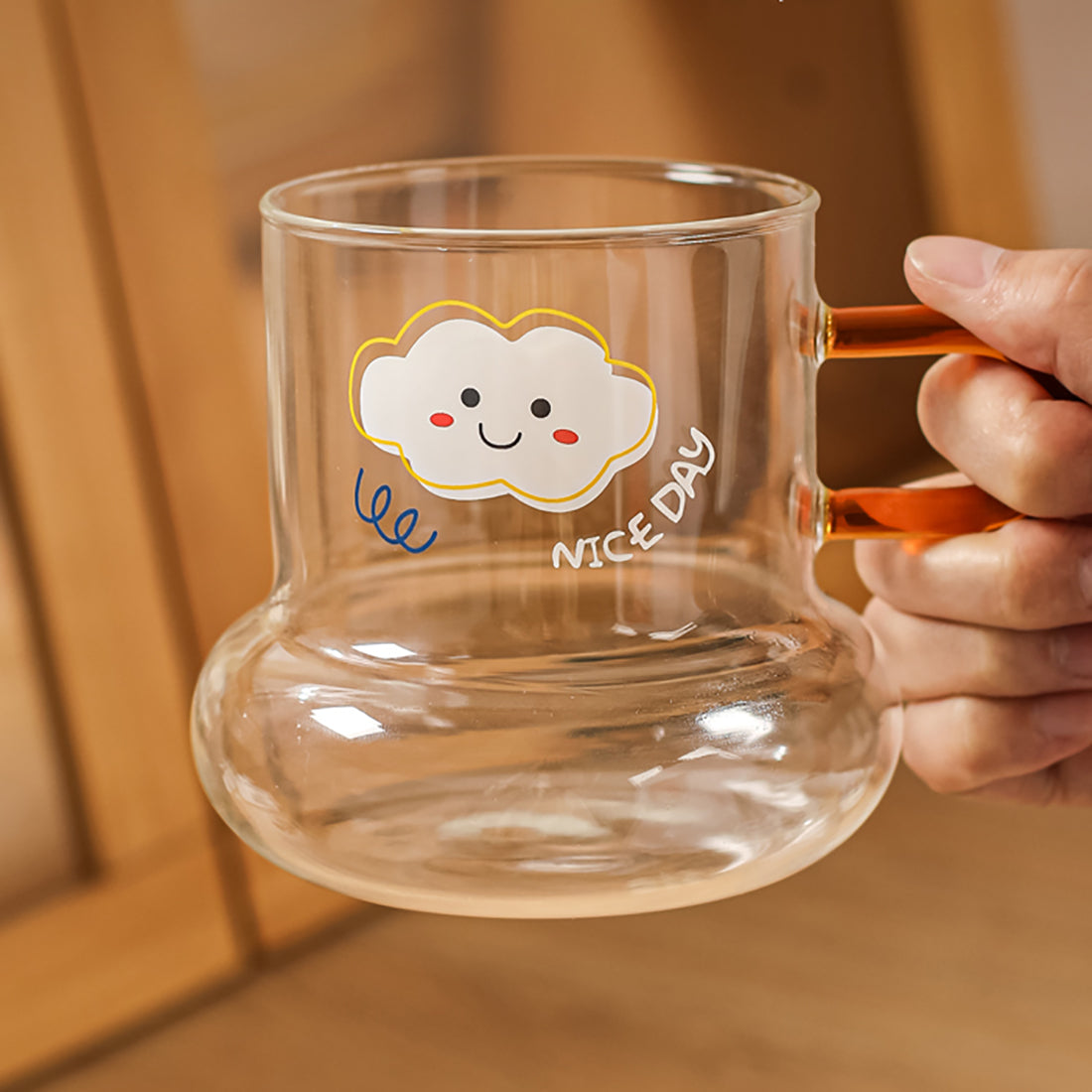 Adorable tasse en verre