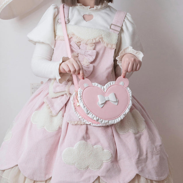 Süße Bowknot Lolita Umhängetasche