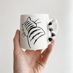 Katze-Druck-Keramik-Tasse