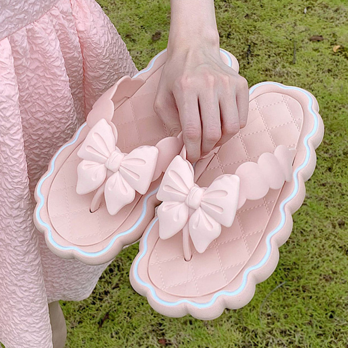 Pink Bow Knot Sandals