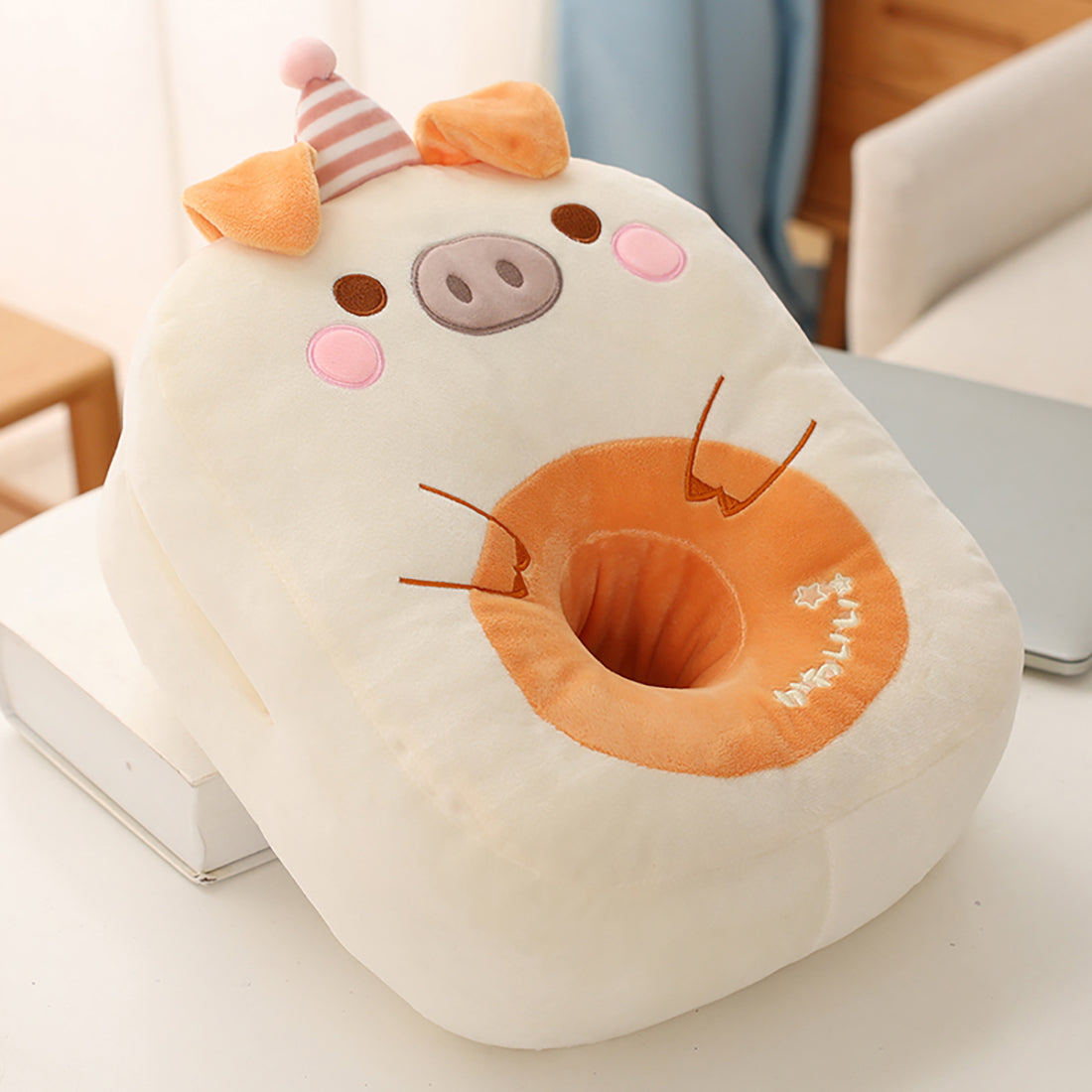 Comfy Animals Square Donuts Almohadas de felpa