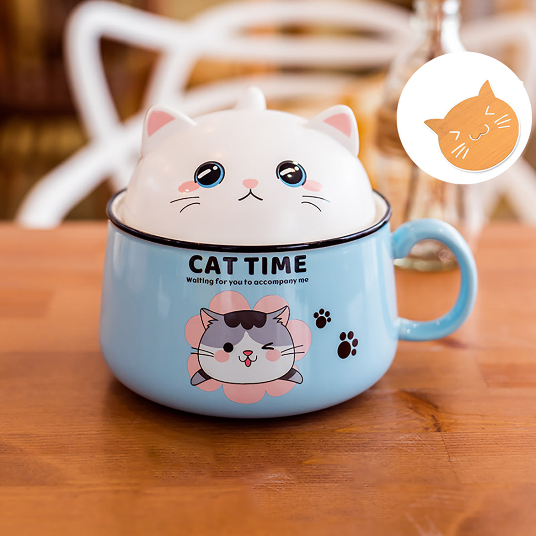 Cute Kitty Ceramic Bowl