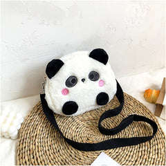 Cute Panda Plush Crossbody Bag