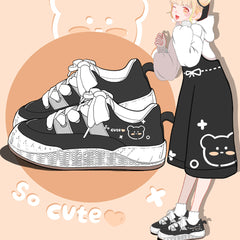 “So Cute” Bear Platform Ankle Shoes