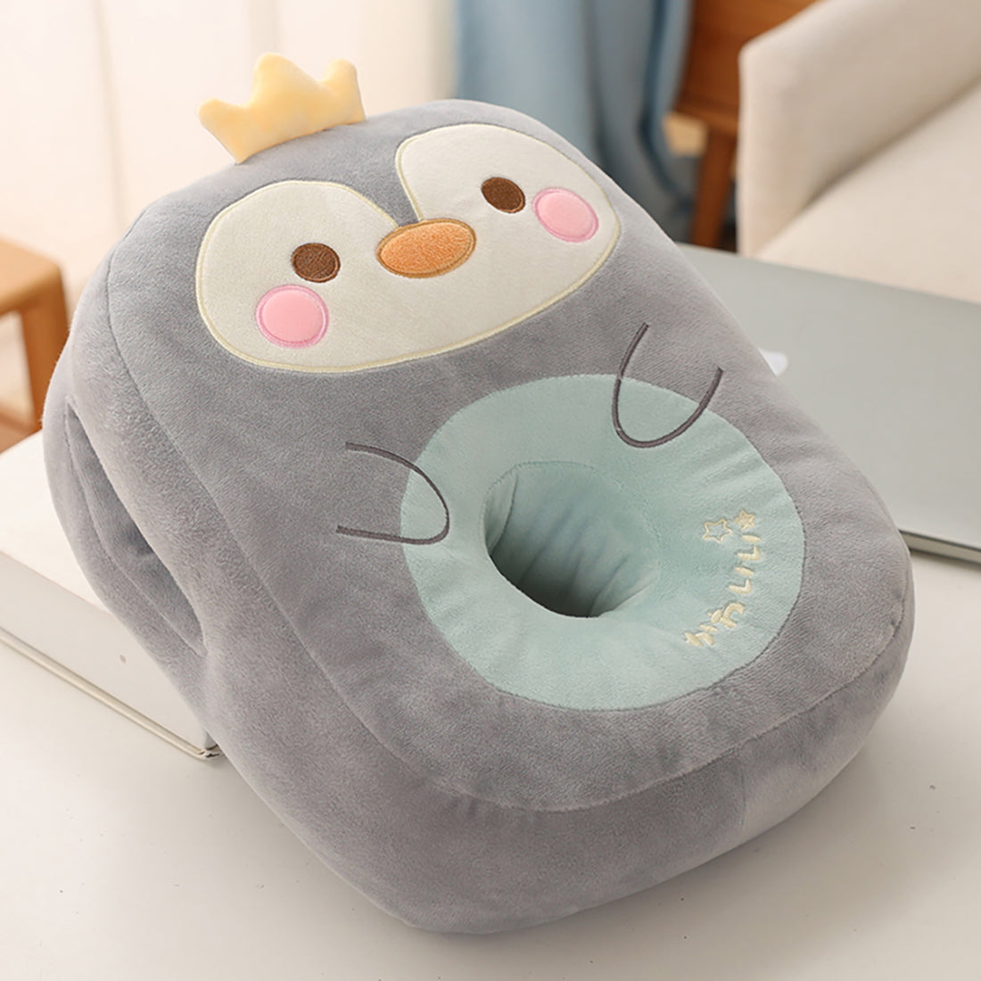 Coussins en peluche carrés Comfy Animals Donuts