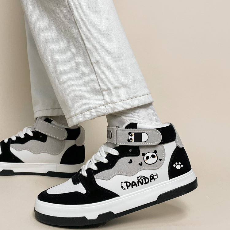 Panda-Plateau-Innenfleece-Sneaker