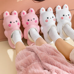 Cute Rabbit Fleece Shoes