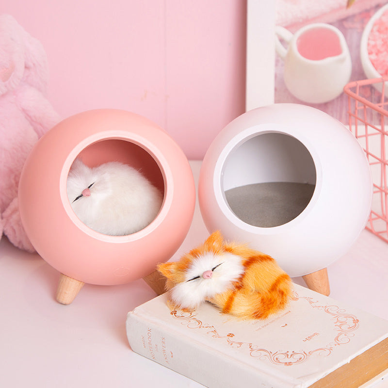 Cute Kitten House Mini luci notturne decorative