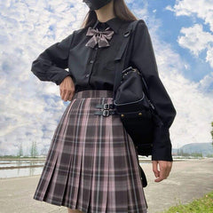 Egirl's Pleated Skirts Harajuku School Uniform Set