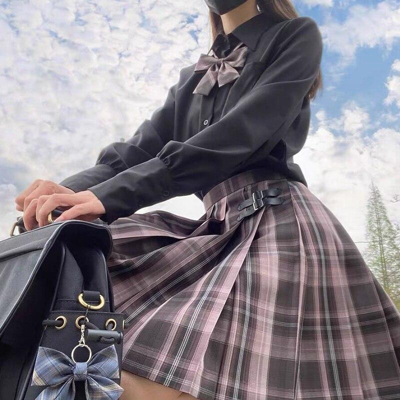 Egirl's Pleated Skirts Harajuku School Uniform Set