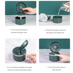 Portable Personal Misting Fan