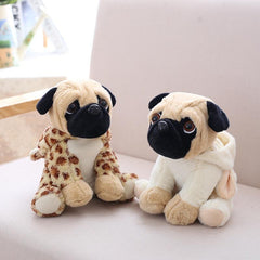 Lindo juguete de peluche suave Pug