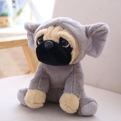 Lindo juguete de peluche suave Pug