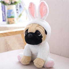 Lindo juguete de peluche suave Pug