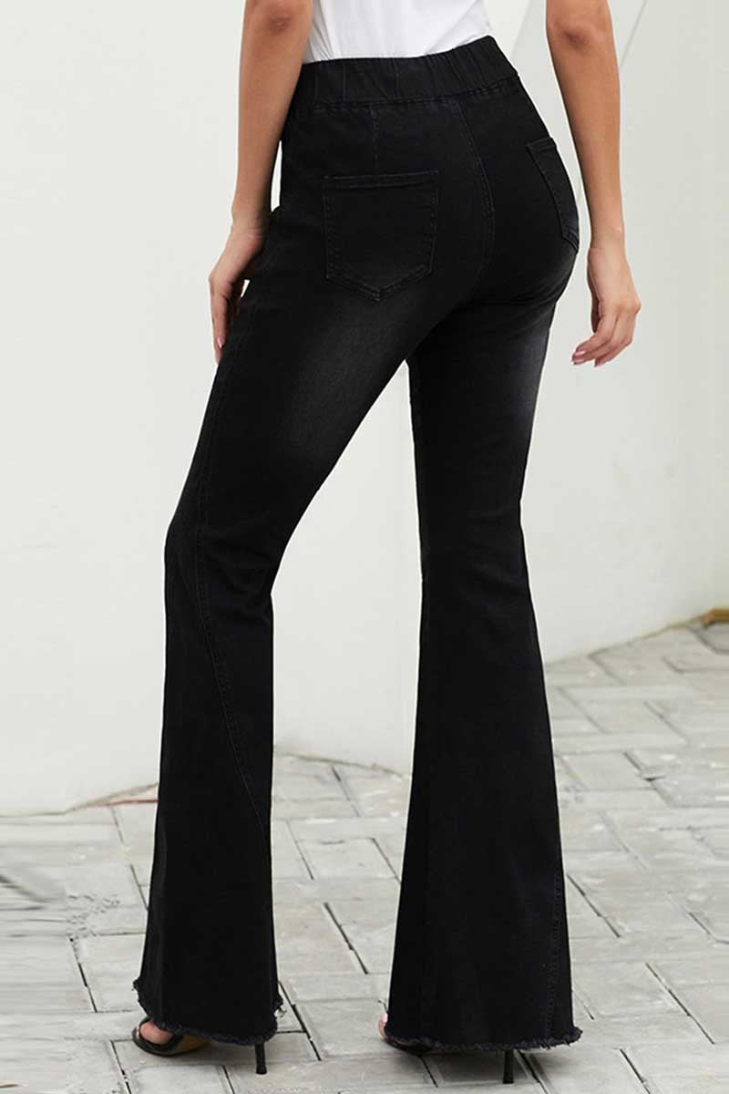 Fashion High Waist Flare Trousers