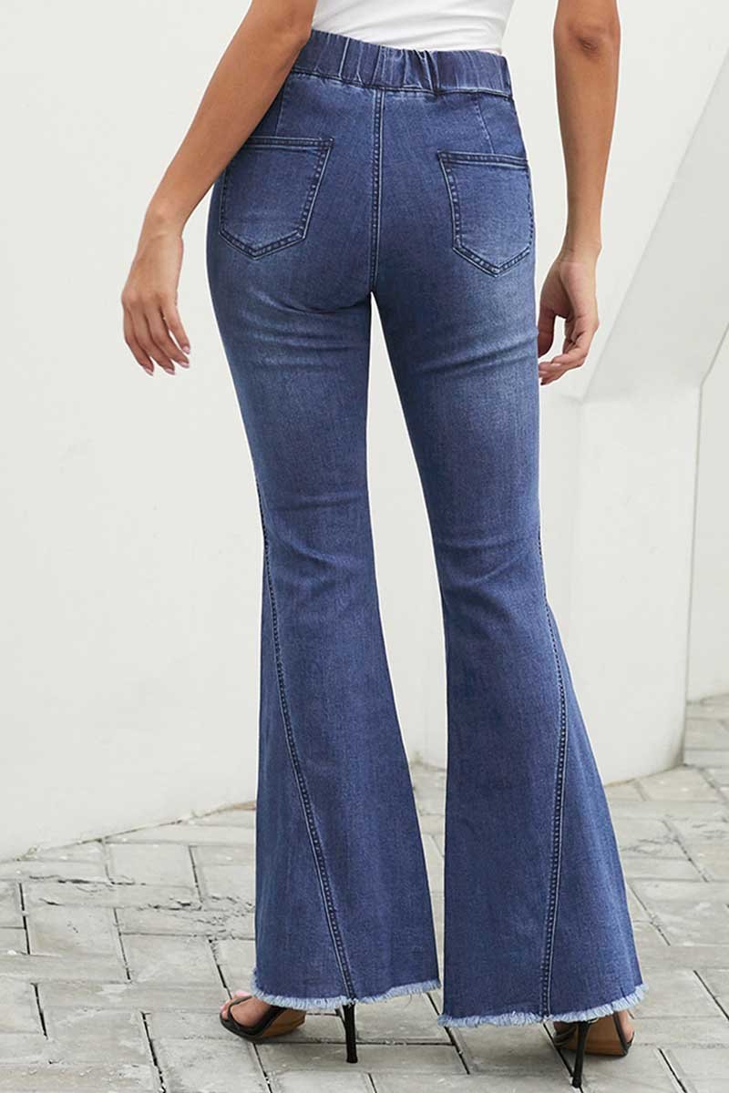 Fashion High Waist Flare Trousers