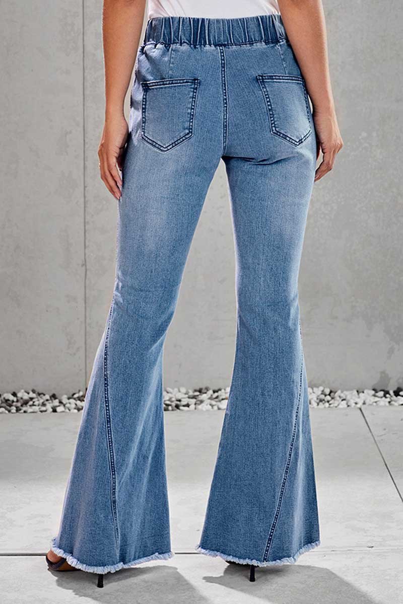 Fashion High Waist Flare Trousers