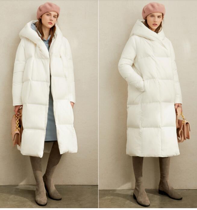 Cocoon Women Long Winter Puffer Coat Thick Coat Warm Down Coat 2661