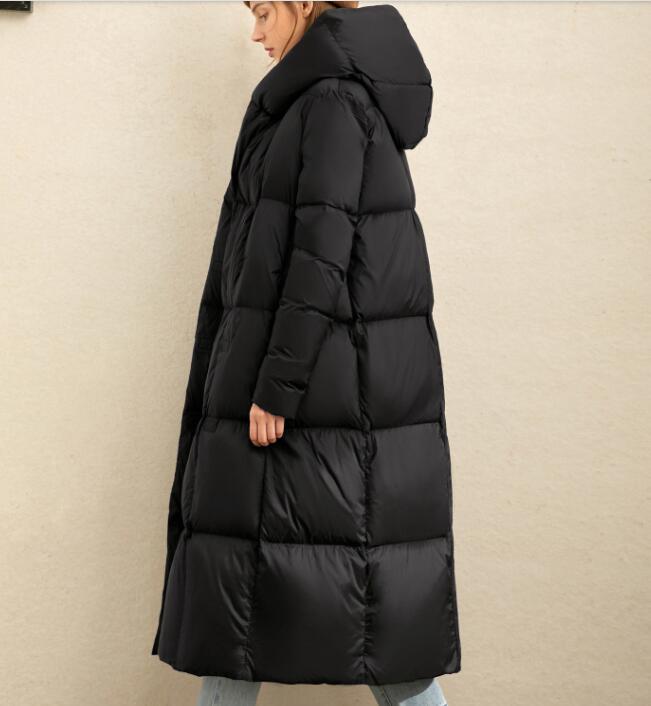 Cocoon Women Long Winter Puffer Coat Thick Coat Warm Down Coat 2661