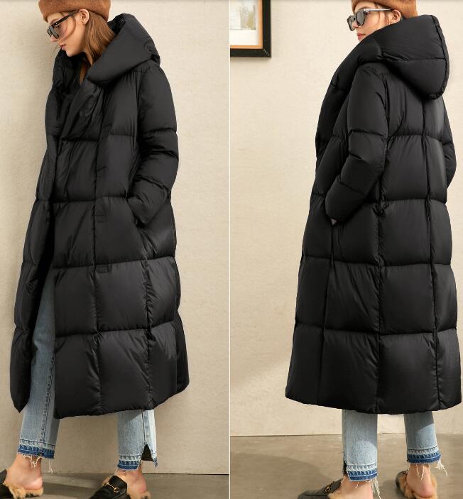 Cocoon Women Long Winter Puffer Coat Thick Coat Warm Down Coat 2661