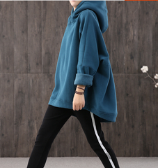 Loose Large pockets Hooded Women Winter Short Oversize Jacket