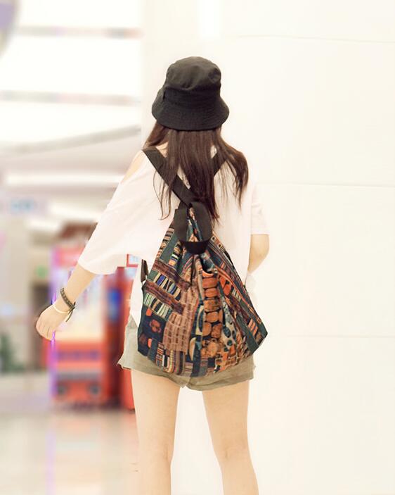 Colorful Casual Simple Women Travel Backpack Shoulder Bag