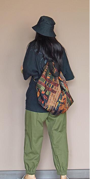 Colorful Casual Simple Women Travel Backpack Shoulder Bag