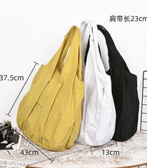 Solid Color Casual Large Simple Women Travel Shoulder Bag