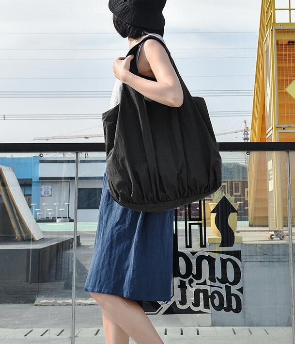 Solid Color Casual Large Simple Women Travel Shoulder Bag