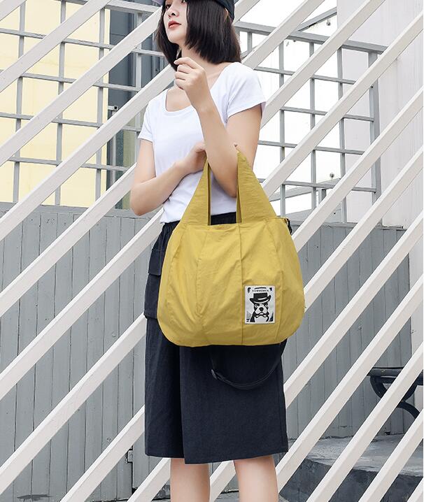 Women Backpack cotton Linen bag  shoulder strap single shoulder bag