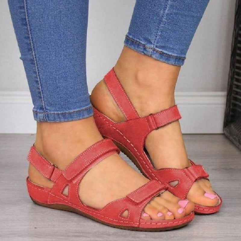 Sandalias Wenkouban para mujer, zapatos informales de verano 2022, sandalias de tacón bajo para mujer, zapatos de cuña, zapatos de fondo suave, calzado de verano para mujer