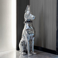 ArtZ® Electroplated Doberman Dog Statue