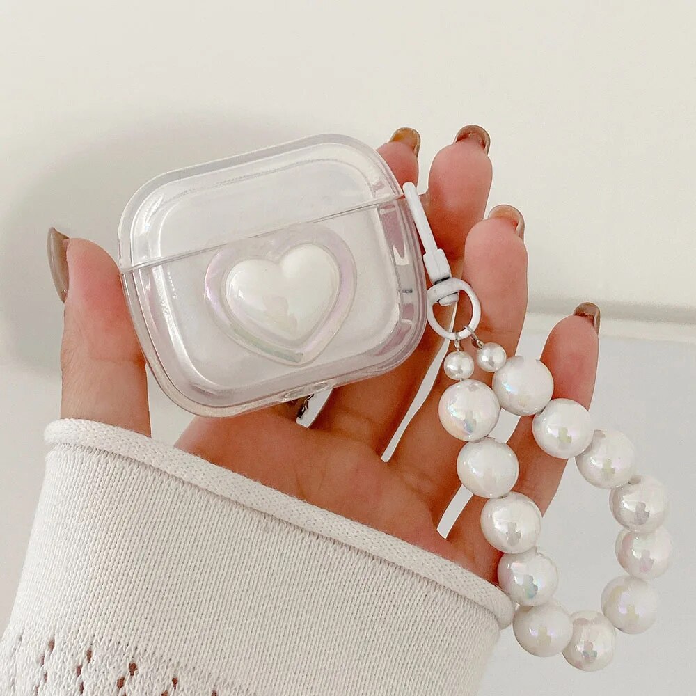 Kokette Pearly AirPods-Hülle mit Kette