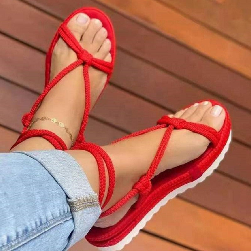 Sandalias de Mujer Wenkouban, Sandalias de verano de estilo bohemio, zapatos de playa ligeros, Sandalias de tacón para Mujer, zapatos de plataforma, Sandalias de cuña