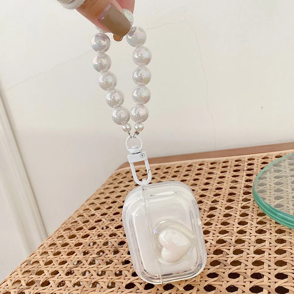 Coquette Pearly AirPods Case With Chain