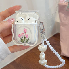 Ästhetische Tulpenblume Airpods Hülle