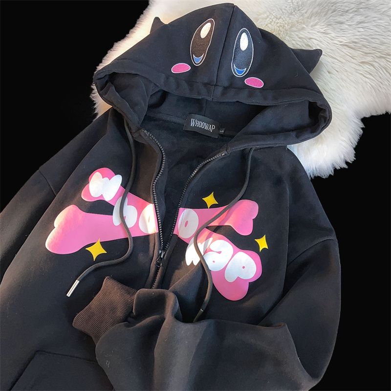 Y2K Devil Embroidery Harajuku Gothic Hoodie