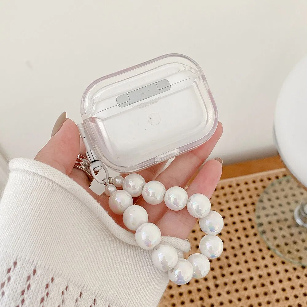 Coquette Pearly AirPods Case With Chain