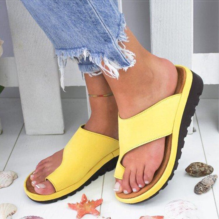 Wenkouban, Sandalias para Mujer, chanclas informales, zapatos de verano, Sandalias de cuña para Mujer, Sandalias de tacón con plataforma, Sandalias para Mujer, zapatos correctores para el dedo gordo del pie