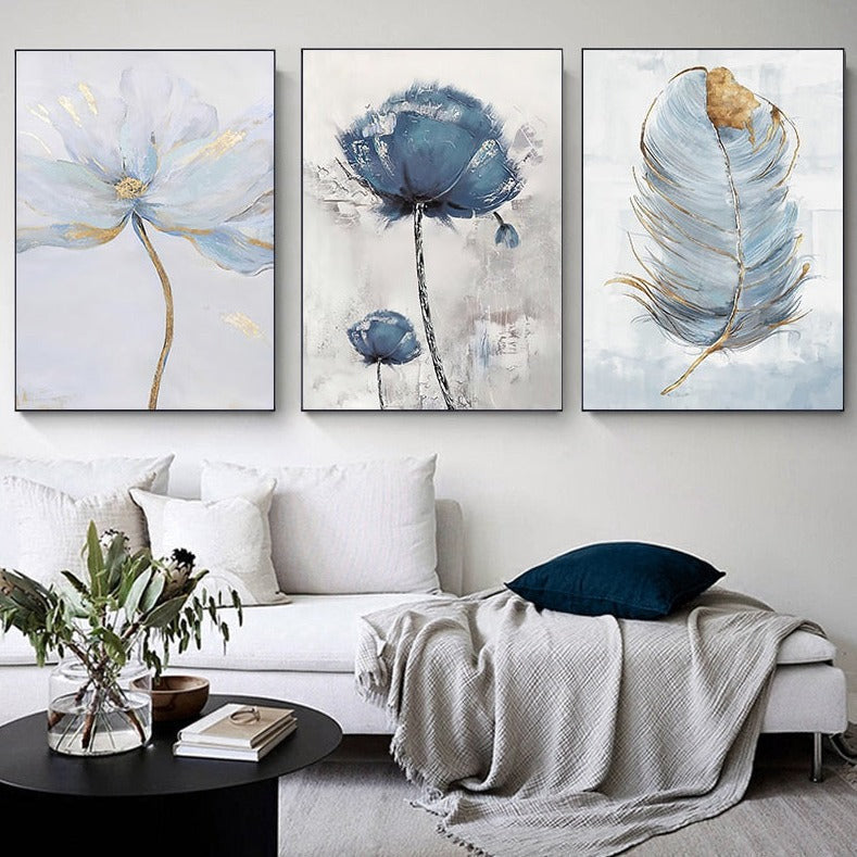 ArtZ® Skandinaviska Flower Canvas Paintings