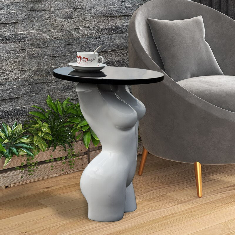 ArtZ® Nordic Woman Skulptur Tabletttisch