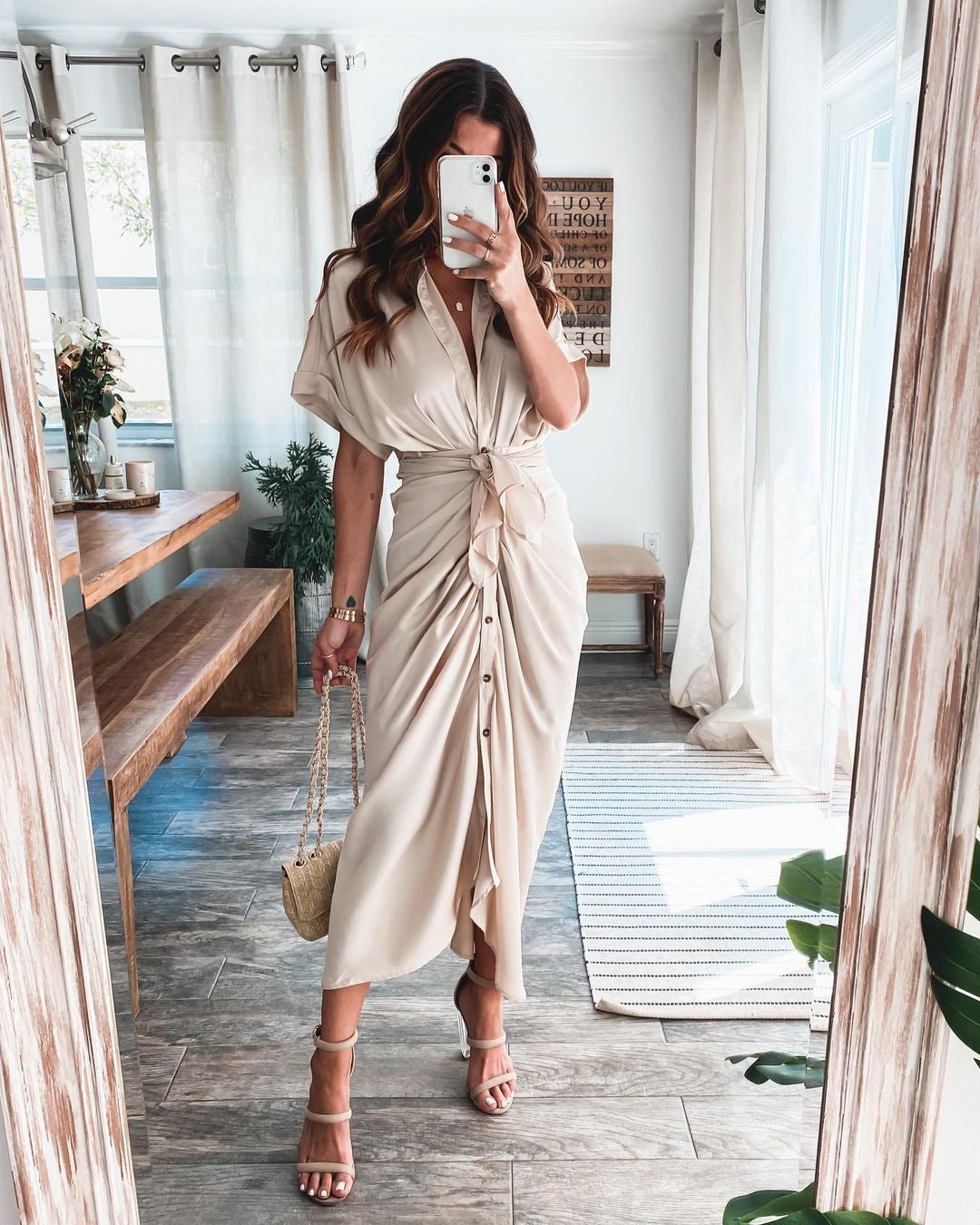 Chic Chic Tie Maxi Dress