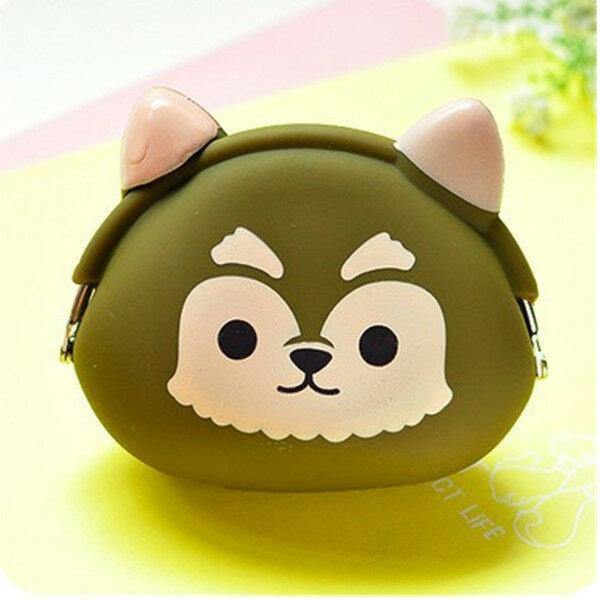 Women Silicone Jelly Coin Purse Cartoon Lovely Animal Bag