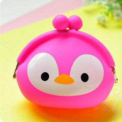 Women Silicone Jelly Coin Purse Cartoon Lovely Animal Bag