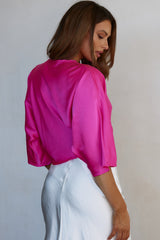 Casablanca Twist Top Fuchsia